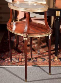 French Two Tier Mahogany Dessert Stand Manner of Louis XVI - 2490857