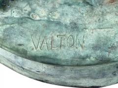 French Vertigris Bronze Garden Sculpture of a Mastiff - 4130441
