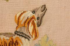French Victorian Aubusson Pillow of a Dog in a Landscape - 4200468