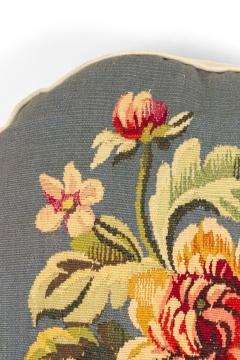 French Victorian Aubusson Pillow with Floral Design - 4200846