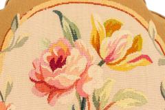 French Victorian Aubusson Pillow with Floral Design - 4200856