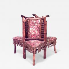 French Victorian Bamboo Tete a tete - 4689852