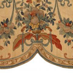 French Victorian Beige Aubusson Valance Panel - 4201630