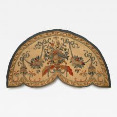French Victorian Beige Aubusson Valance Panel - 4279092