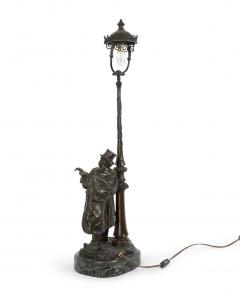 French Victorian Bofill Bronze Figural Table Lamp - 4171226