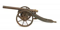 French Victorian Bronze Cannon Model - 4661693