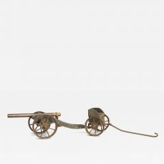 French Victorian Bronze Cannon Model - 4692401