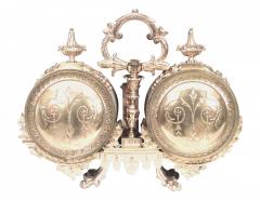 French Victorian Bronze Desk Clock - 4665206