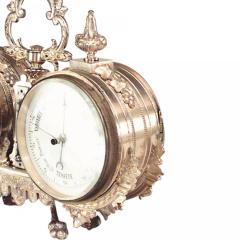 French Victorian Bronze Desk Clock - 4665207