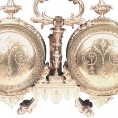 French Victorian Bronze Desk Clock - 4665208