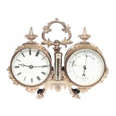 French Victorian Bronze Desk Clock - 4693580