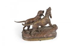 French Victorian Bronze Dogs - 4407692
