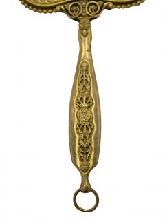 French Victorian Bronze Dore Hand Mirror - 4322146