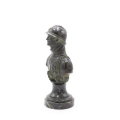French Victorian Bronze Soldier Bust - 4670382