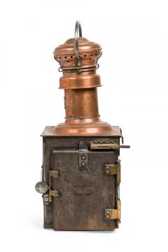 French Victorian Copper Railroad Lantern - 4170851