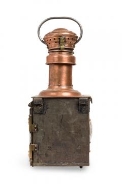 French Victorian Copper Railroad Lantern - 4170852