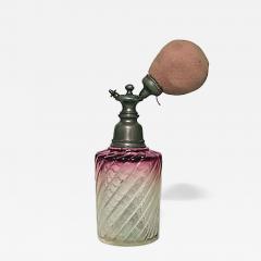 French Victorian Cranberry Baccarat Crystal Perfume Atomizer - 4742333