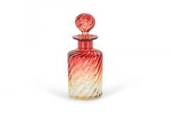 French Victorian Cranberry Baccarat Crystal Perfume Bottles - 4672839