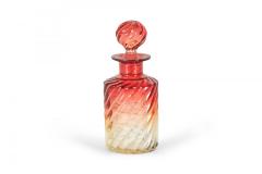 French Victorian Cranberry Baccarat Crystal Perfume Bottles - 4672840