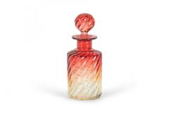 French Victorian Cranberry Baccarat Crystal Perfume Bottles - 4672841