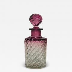 French Victorian Cranberry Baccarat Crystal Perfume Bottles - 4720735