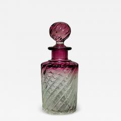 French Victorian Cranberry Baccarat Crystal Perfume Bottles - 4720740
