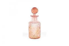 French Victorian Cranberry Crystal Perfume Bottle - 4672848