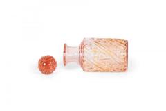 French Victorian Cranberry Crystal Perfume Bottle - 4672854