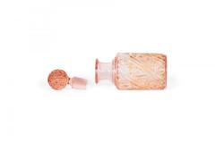 French Victorian Cranberry Crystal Perfume Bottle - 4672855