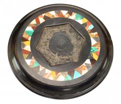 French Victorian Crystal and Marble Inkwell - 4676121