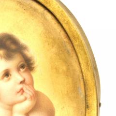French Victorian Cupid Plaque - 4675386