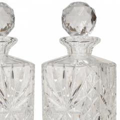 French Victorian Cut Crystal Decanters - 4321586