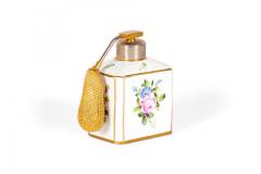 French Victorian Floral Porcelain Perfume Atomizer - 4200953