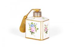 French Victorian Floral Porcelain Perfume Atomizer - 4200955