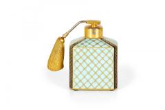 French Victorian Floral Porcelain Perfume Atomizer - 4676026