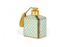 French Victorian Floral Porcelain Perfume Atomizer - 4676027