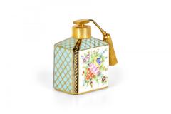 French Victorian Floral Porcelain Perfume Atomizer - 4676029