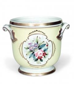 French Victorian Floral Porcelain Pot - 4675524