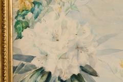 French Victorian Floral Still Life Watercolor - 4516725