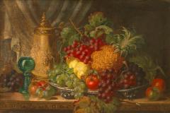 French Victorian Fruit Platter Still Life - 4654124