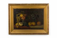 French Victorian Fruit and Vase Still Life - 4668078