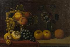 French Victorian Fruit and Vase Still Life - 4700828