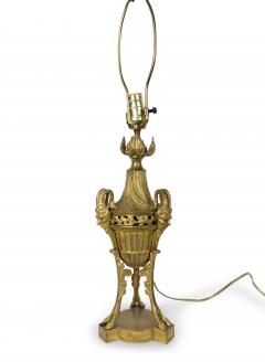 French Victorian Gilt Bronze Satyr Table Lamp - 1381003
