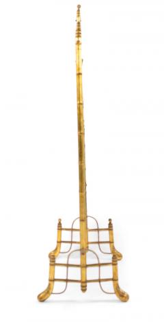 French Victorian Gilt Faux Bamboo Fire Screen - 4658469