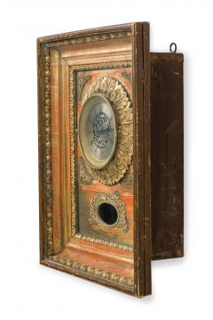 French Victorian Gilt and Painted Wall Clock - 4660909