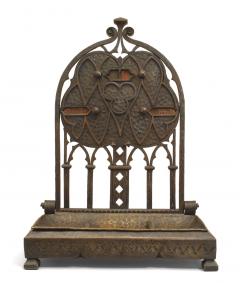 French Victorian Gothic Style Iron Letter Holder - 4664434