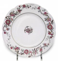 French Victorian Haviland Floral Porcelain Plates - 4740346