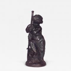 French Victorian Iron Putti - 4642209