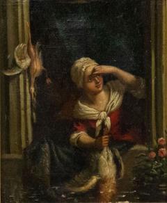 French Victorian Lady by a Window Portrait - 4694616