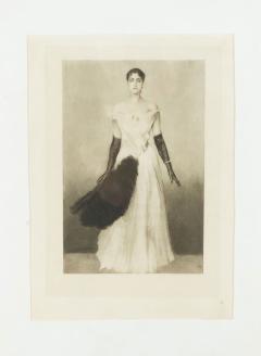 French Victorian Lady in White Portrait - 4516367